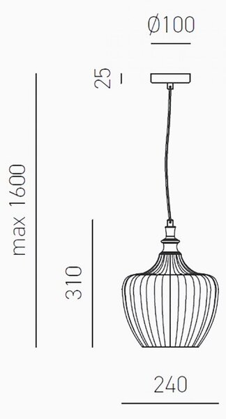 Lampadario moderno gea luce cleofe s10 e27 led vetro bianco lampada sospensione - Gea Luce