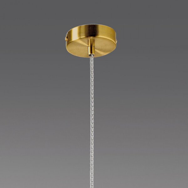 Lampadario classico gea luce cleofe s11 e27 led vetro ambra lampada sospensione - Gea Luce