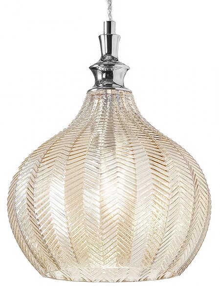 Lampadario moderno gea luce cleofe s11 e27 led vetro ocra lampada sospensione - Gea Luce