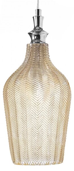 Lampadario classico gea luce cleofe s12 e27 led vetro ocra lampada sospensione - Gea Luce