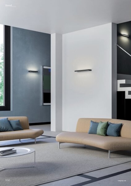 Redo 01-3555 - Applique a LED SEED LED/30W/230V nero