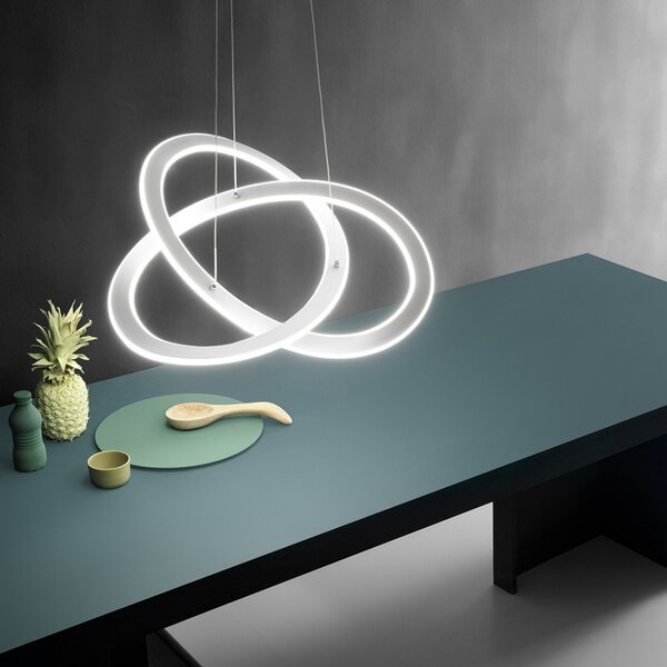 Lampadario led gea luce yara sp n 40w led alluminio moderno sospensione - Gea Luce