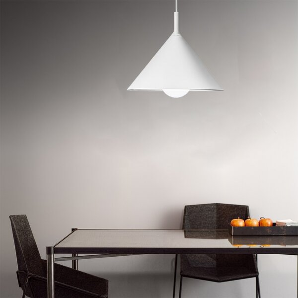Sospensione bianco gea luce barbie sg e27 led alluminio lampada soffitto moderna - Gea Luce