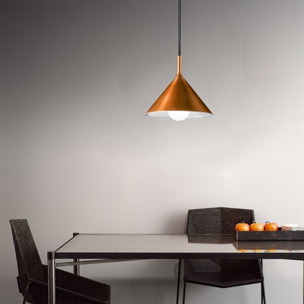 Sospensione rame gea luce barbie sp e27 led alluminio lampada soffitto classica rustica - Gea Luce