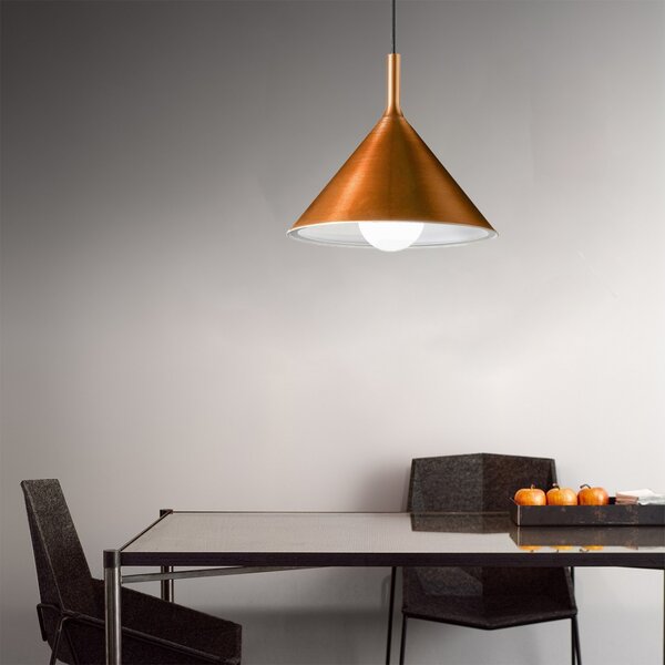 Sospensione rame gea luce barbie sg e27 led alluminio lampada soffitto classica rustica - Gea Luce