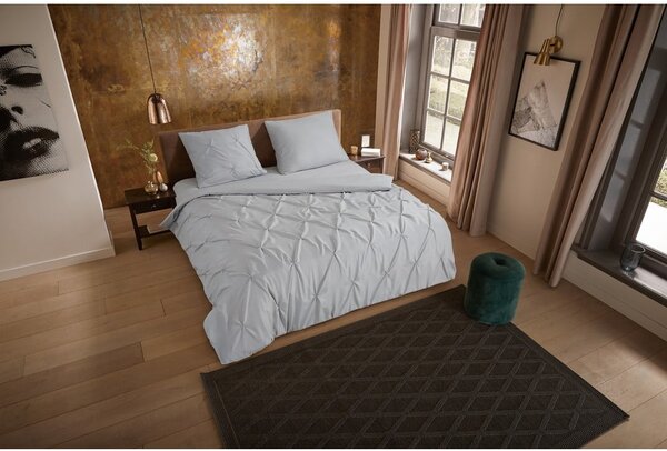 Lenzuolo singolo una piazza e mezza grigio in microfibra 140x220 cm Pure Elegance - Good Morning
