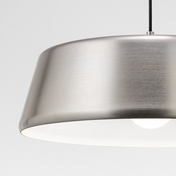 Lampada sospensione moderna nikel gea luce blanca e27 led lampadario monoemissione - Gea Luce