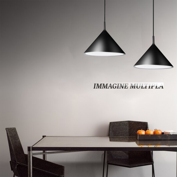 Sospensione nero gea luce barbie sp e27 led alluminio lampada soffitto moderna - Gea Luce