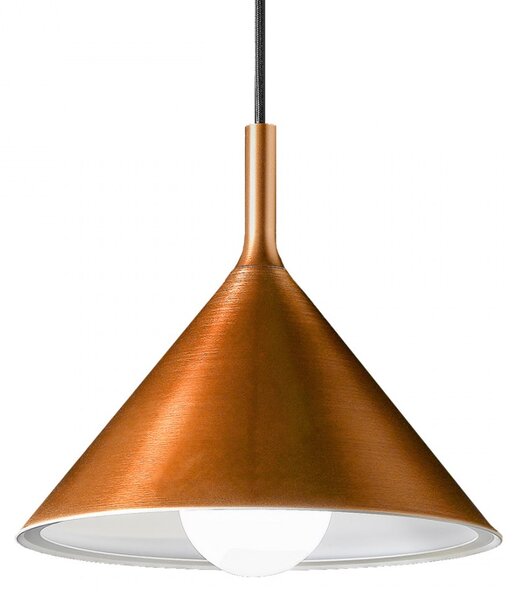 Sospensione rame gea luce barbie sp e27 led alluminio lampada soffitto classica rustica - Gea Luce