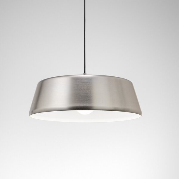 Lampada sospensione moderna nikel gea luce blanca e27 led lampadario monoemissione - Gea Luce