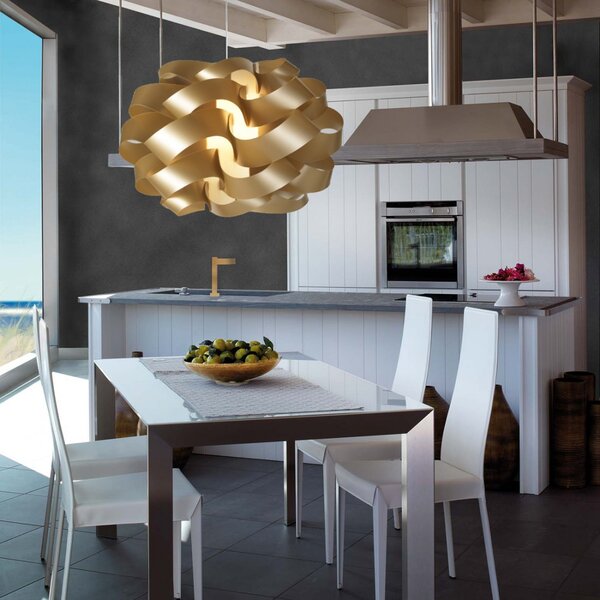 Lampadario linea zero cloud s60 e27 led oro polilux lampada soffitto ultramoderna - Linea Zero