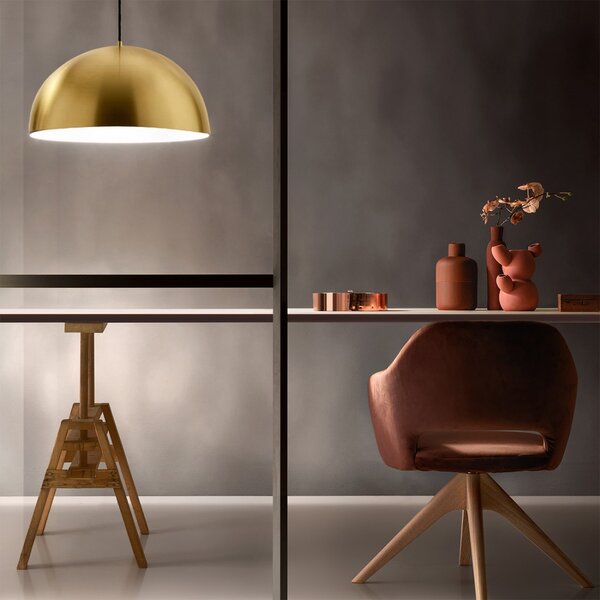 Lampada sospensione ottone gea luce bonella sp cupola classica - Gea Luce