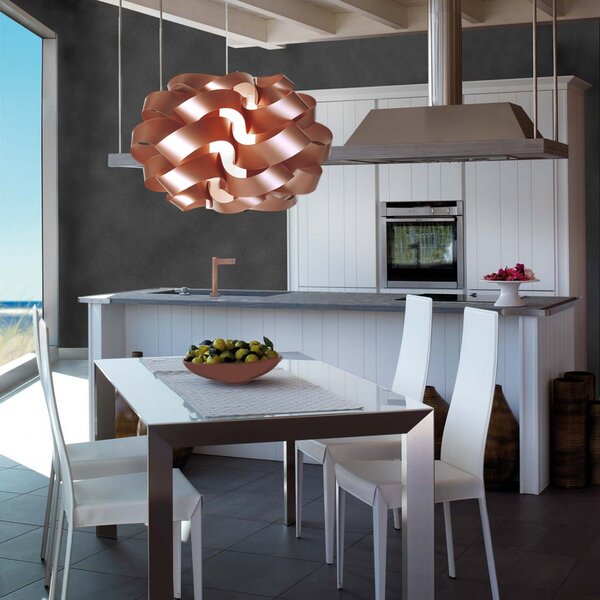 Lampadario linea zero cloud s60 e27 led rame polilux lampada soffitto ultramoderna - Linea Zero