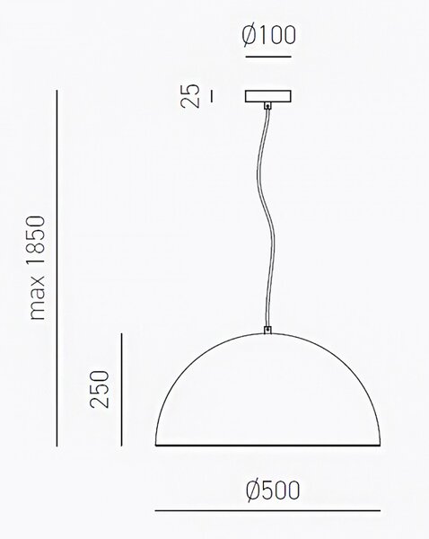 Lampada sospensione gea luce bonella sp e27 led cupola classica - Gea Luce