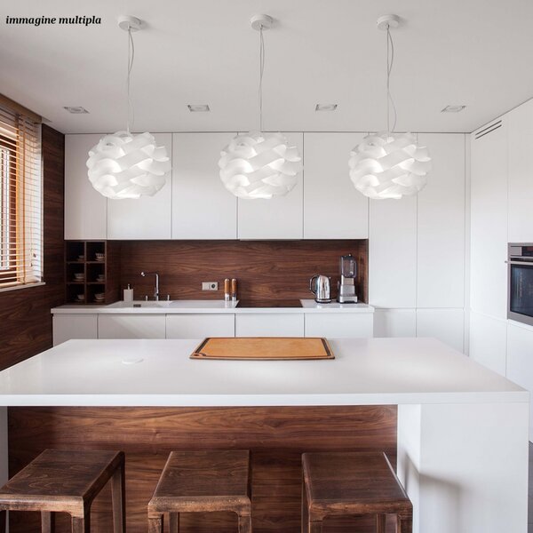 Lampadario linea zero cloud s40 e27 led bianco polilux lampada soffitto ultramoderna - Linea Zero