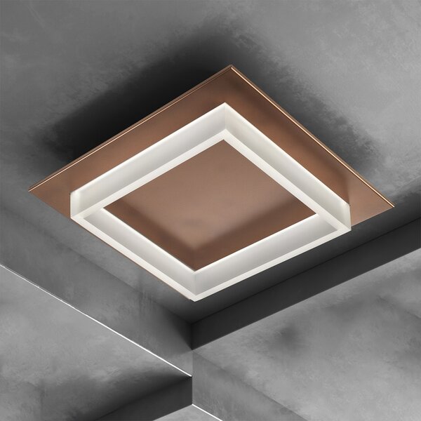 Plafoniera led promoingross square q50 mc switch lampada soffitto classica - Promoingross