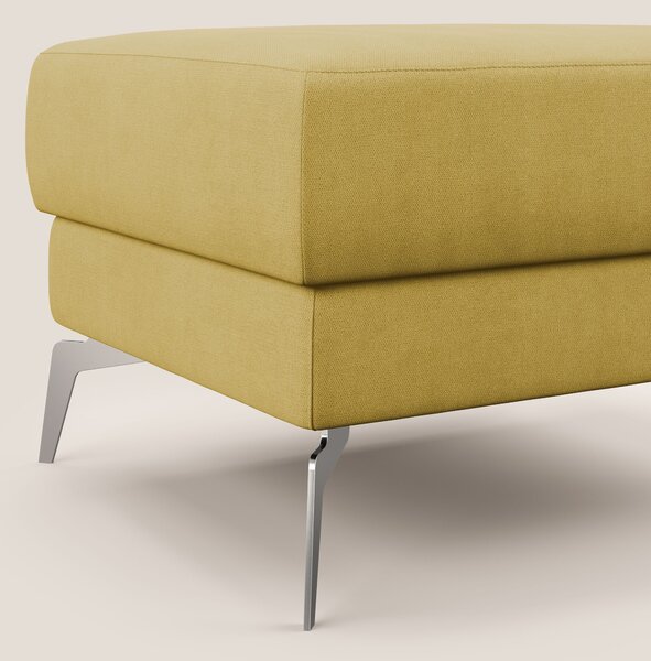 Star Pouf con piedini alti in tessuto impermeabile T02 giallo