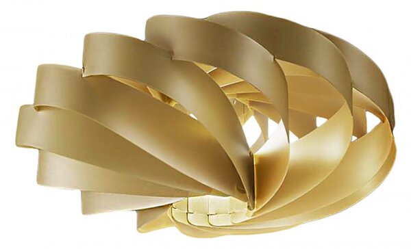 Plafoniera moderna linea zero flat p e27 led oro polilux lampada soffitto - Linea Zero