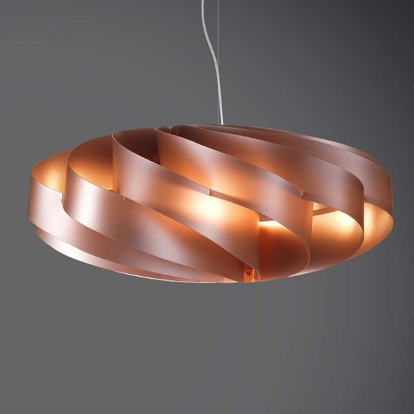Lampadario moderno linea zero flat s e27 led rame polilux sospensione camerette - Linea Zero
