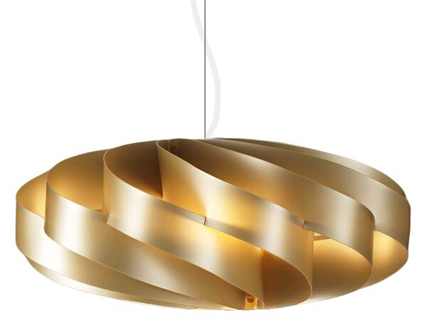 Lampadario moderno linea zero flat s e27 led oro polilux sospensione camerette - Linea Zero