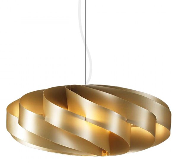 Lampadario moderno linea zero flat s e27 led oro polilux sospensione camerette - Linea Zero