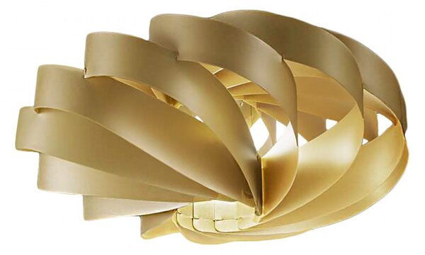 Plafoniera moderna linea zero flat p e27 led oro polilux lampada soffitto - Linea Zero