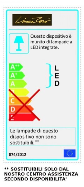 Piantana linea zero litos ta print plants led polilux lampada terra moderna - Linea Zero