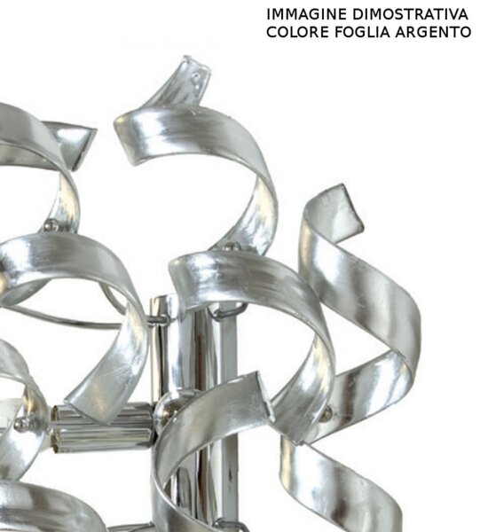 Piantana moderna padana lampadari trudy special 273 pt3 e14 led vetro metallo lampada terra - Padana Lampadari