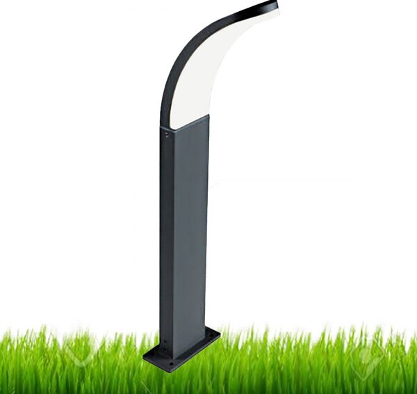 Lampioncino esterno moderno sovil virgola 99199 16 led alluminio lampada terra - Sovil Illuminazione