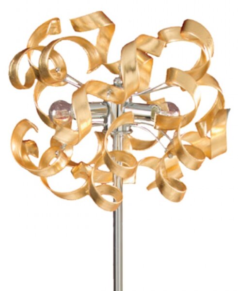 Piantana moderna padana lampadari trudy special 273 pt3 e14 led vetro metallo lampada terra - Padana Lampadari
