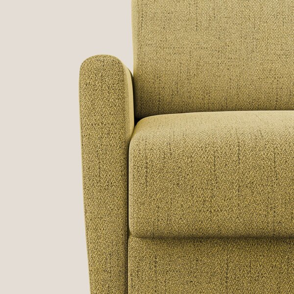 Edgar poltrona letto in tessuto felis impermeabile T03 giallo