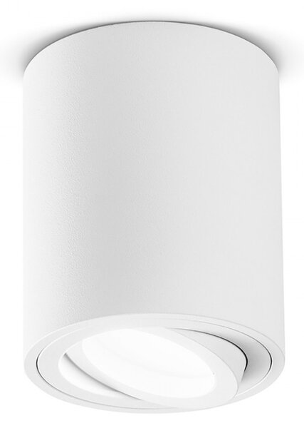 Plafoniera gea led notus r gfa351 gu10 led bianco lampada soffitto orientabile moderna alluminio - Gea Led