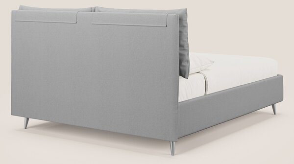 Elsa letto imbottito con vano contenitore in tessuto smacchiabile T05