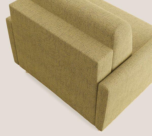 Edgar poltrona letto in tessuto felis impermeabile T03 giallo