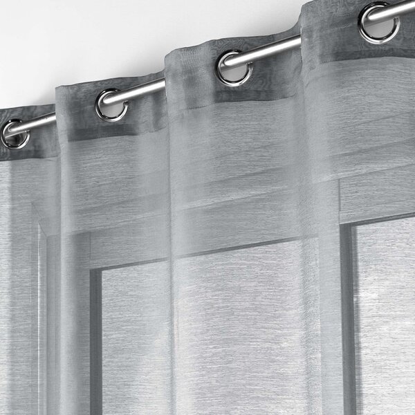 Tenda in voile grigio 140x240 cm Lissea - douceur d'intérieur