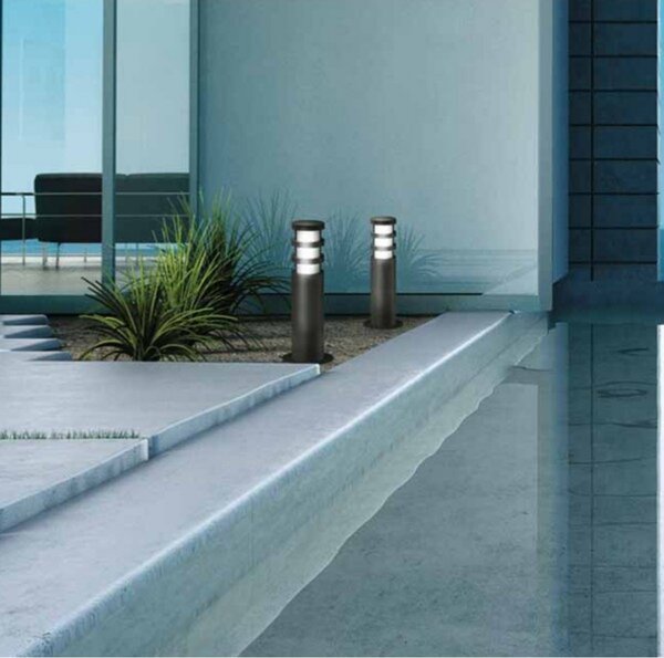 Lampioncino moderno gea led zeis ges023 e27 led alluminio palo esterno - Gea Led
