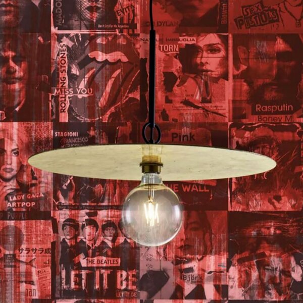 Lampadario classico illuminando pub sp1pubnr+disco50fa e27 led metallo lampada soffitto - Illuminando