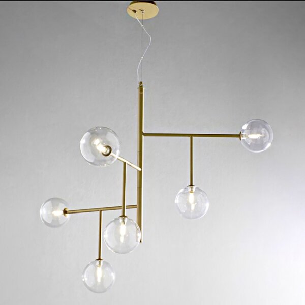 Lampadario classico illuminando bolle sp6 or tr g9 led metallo lampada soffitto - Illuminando