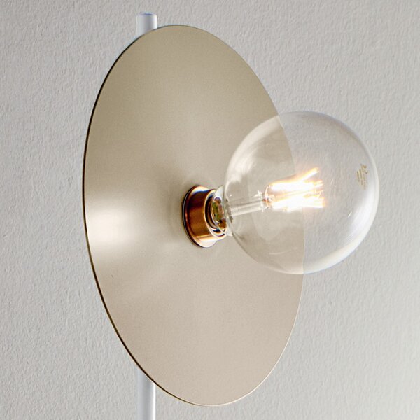 Piantana moderna illuminando pub te2pubbn+disco30fo e27 led metallo lampada terra - Illuminando