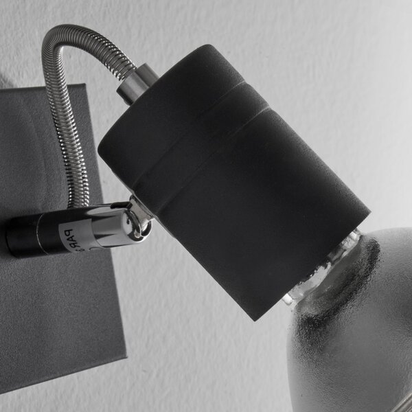 Faretto moderno illuminando zeus 1 nr e27 led spot orientabile - Illuminando