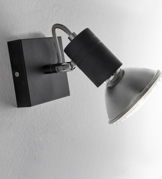 Faretto moderno illuminando zeus 1 nr e27 led spot orientabile - Illuminando
