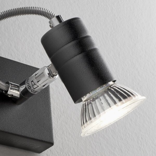 Spot moderno illuminando zelig 1 nr gu10 led faretto orientabile parete soffitto - Illuminando