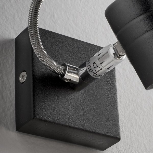Spot moderno illuminando zelig 1 nr gu10 led faretto orientabile parete soffitto - Illuminando