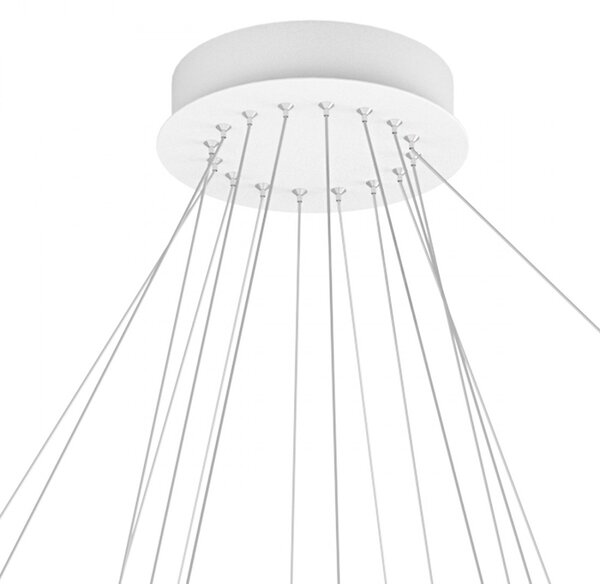 Lampadario moderno bianco top light dna 1182 s100 bi led sospensione lampada soffitto - Top Light
