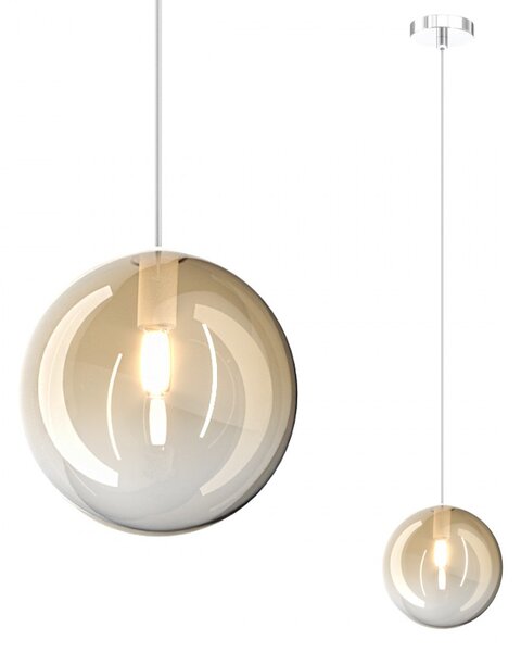 Lampadario moderno top light eclipse 1184 s1 g9 led vetro sospensione - Top Light