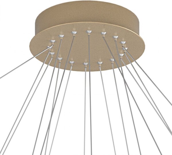Lampadario classico oro top light dna 1182 s80 go led sospensione lampada soffitto - Top Light