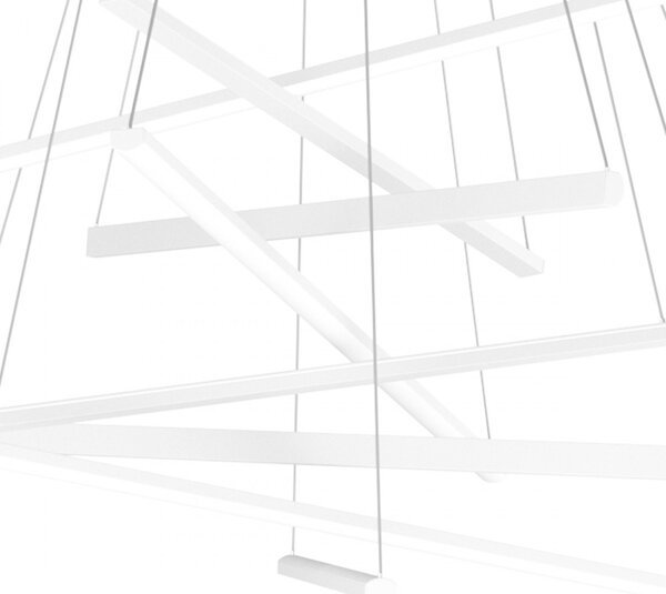 Lampadario moderno bianco top light dna 1182 s100 bi led sospensione lampada soffitto - Top Light