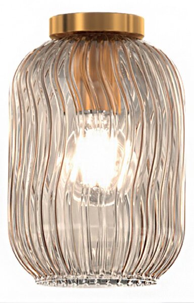 Plafoniera classica top light tender 1181 os pl1 am e27 led vetro lampada soffitto - Top Light