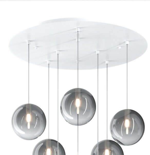Lampadario moderno top light eclipse 1184bi s8 t fu g9 led vetro lampada soffitto - Top Light