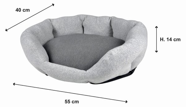 Letto grigio per cani 40x55 cm - Love Story